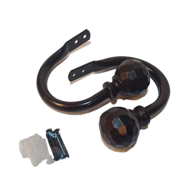 SZXIMU Heavy Duty Curtain/Drapery Holdbacks Brushed Bronze W/ Screws-2 Pieces - Picture 4 of 9